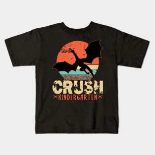 Back To School I'm Ready To Crush KINDERGARTEN Dragon Boys Kids T-Shirt